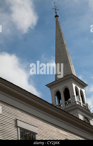 L'Église congrégationaliste, Peacham, Vermont, Etats-Unis Banque D'Images