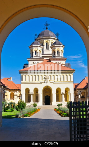 La Cathédrale de couronnement à Alba Iulia connu comme la cathédrale de réunification Banque D'Images