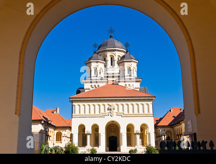 La Cathédrale de couronnement à Alba Iulia connu comme la cathédrale de réunification Banque D'Images