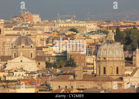 Vue spectaculaire de Rome à partir de l'Gianicolo, Rome, Roma, Italie, voyages, photoarkive Banque D'Images