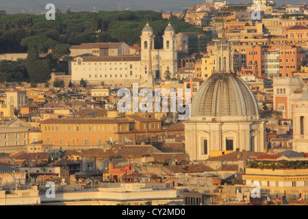 Vue spectaculaire de Rome à partir de l'Gianicolo, Rome, Roma, Italie, voyages, photoarkive Banque D'Images