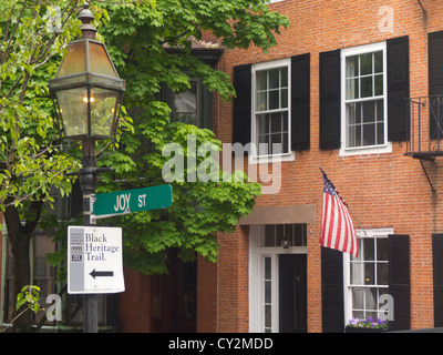 Cour joie sign in Boston MA Banque D'Images