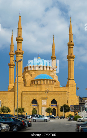 Mohammad Al-Amin Mosquée, Marfaa, Beyrouth, Liban, Moyen-Orient Banque D'Images