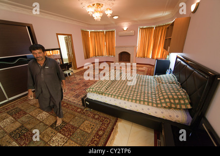 Palais de pavot, construire à partir de l'argent de la drogue en Afghanistan. Les étrangers quittent l'Afghanistan et la plupart des maisons sont vacants. Banque D'Images