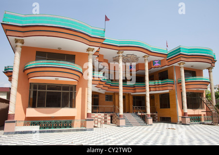 Palais de pavot, construire à partir de l'argent de la drogue en Afghanistan. Les étrangers quittent l'Afghanistan et la plupart des maisons sont vacants. Banque D'Images