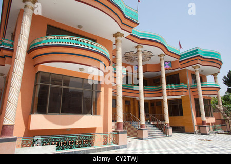 Palais de pavot, construire à partir de l'argent de la drogue en Afghanistan. Les étrangers quittent l'Afghanistan et la plupart des maisons sont vacants. Banque D'Images