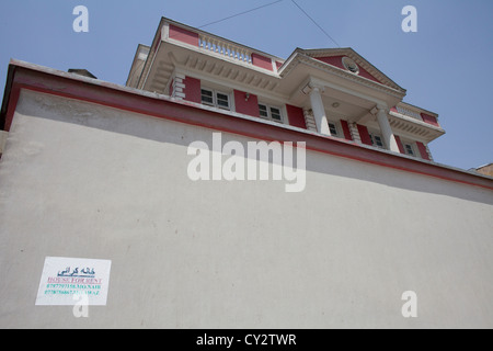 Palais de pavot, construire à partir de l'argent de la drogue en Afghanistan. Les étrangers quittent l'Afghanistan et la plupart des maisons sont vacants. Banque D'Images