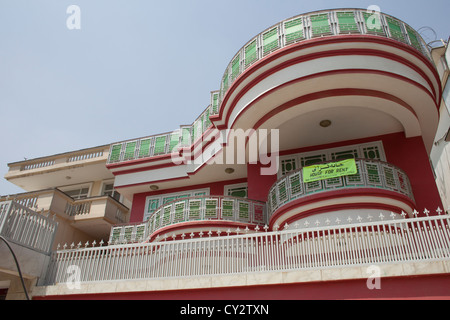 Palais de pavot, construire à partir de l'argent de la drogue en Afghanistan. Les étrangers quittent l'Afghanistan et la plupart des maisons sont vacants. Banque D'Images