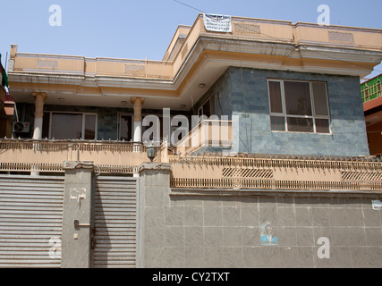 Palais de pavot, construire à partir de l'argent de la drogue en Afghanistan. Les étrangers quittent l'Afghanistan et la plupart des maisons sont vacants. Banque D'Images