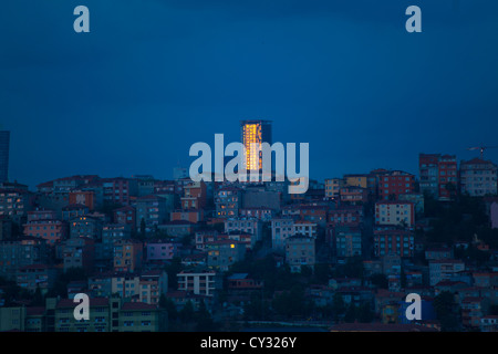 Vue depuis le "Pierre Loti" point de vue, à la recherche de la corne d'or, Istanbul Banque D'Images