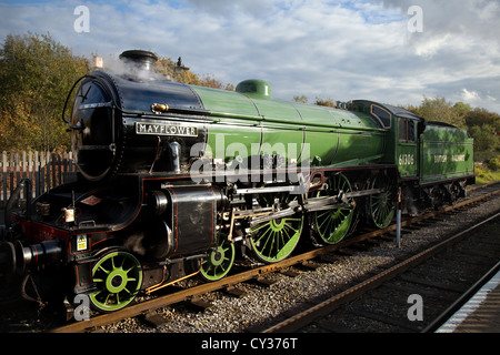61306 British Railways 'Mayflower' 1940s LNER Thompson-classe B1 restauré moteur de train, à l'événement patrimonial Steam, Ramsbottom, East Lancashire, Royaume-Uni Banque D'Images