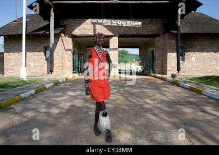 Tribu Maasai au Kenya Banque D'Images