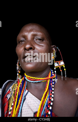 Tribu Maasai au Kenya Banque D'Images