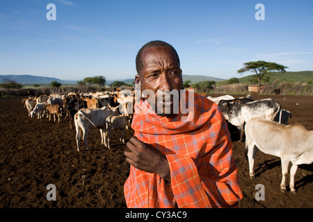 Tribu Maasai au Kenya Banque D'Images