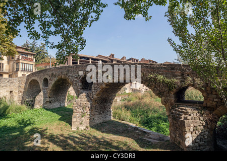 Vic, Catalogne, Espagne.pont ancien. Banque D'Images