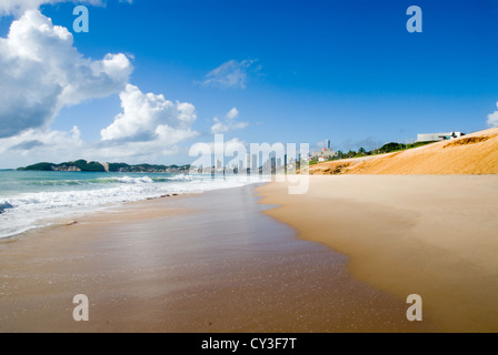 Le sable doré de la plage de Natal, Brésil Banque D'Images