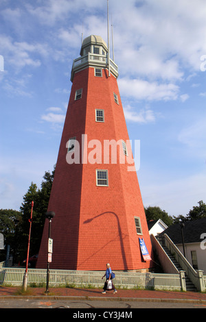 Portland Maine,Nouvelle Angleterre,Congress Street,Portland Observatory,construit en 1807,dernier survivant de la tour de signalisation maritime,bâtiment,phare,visiteurs Banque D'Images