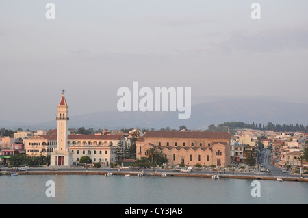 Un matin panorama sur Zakynthos, Grèce Banque D'Images