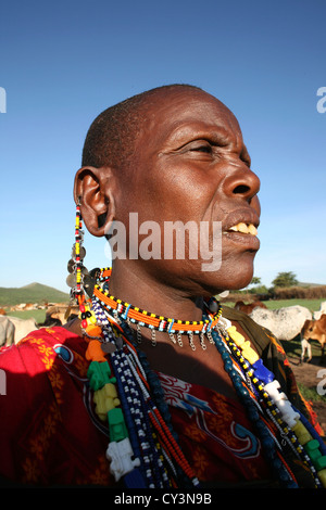 Tribu Maasai au Kenya Banque D'Images