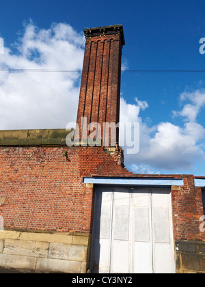 Cheminée à l'ancienne station de police et d'incendie à Manchester UK 4Rs Salford-manchester Banque D'Images