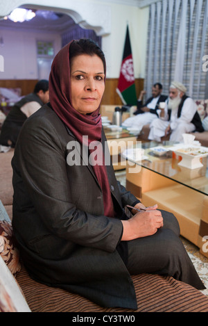 Najia Barakhel, membre du parlement afghan. Banque D'Images