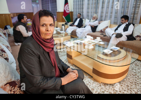 Najia Barakhel, membre du parlement afghan. Banque D'Images