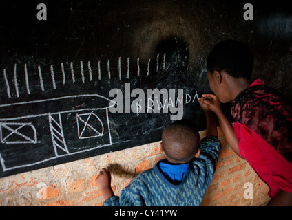 L'école primaire de Gisakura - Rwanda Banque D'Images