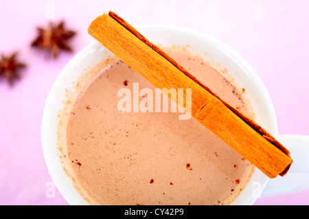 Chocolat chaud avec Banque D'Images