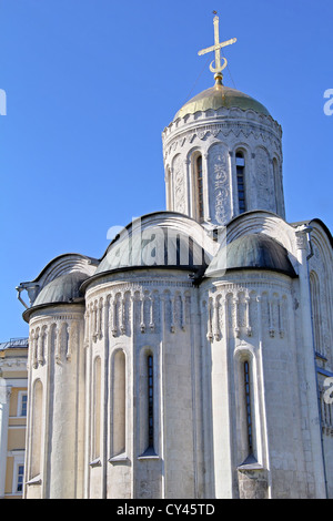 Cathédrale de Saint Demetrius (1191) dans la région de Vladimir, Russie Banque D'Images