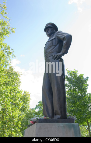 Dwight D. Eisenhower statue Banque D'Images