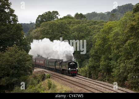 Le Royal Duchy plus de vapeur Newbridge Banque D'Images