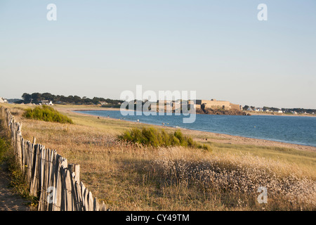 Plage de Penthièvre sur la commune de Saint-Pierre-Quiberon dans le département du Morbihan, Bretagne, France Banque D'Images