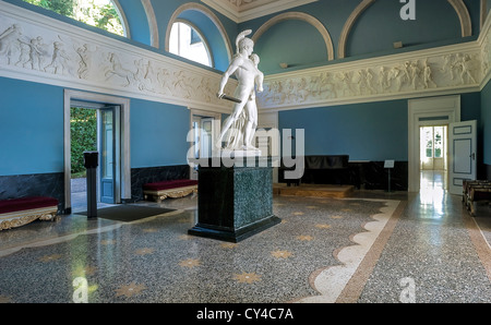 Europe Italie Lombardie Province de Côme Tremezzo Villa Carlotta statues vivantes de Mars et de Vénus Banque D'Images