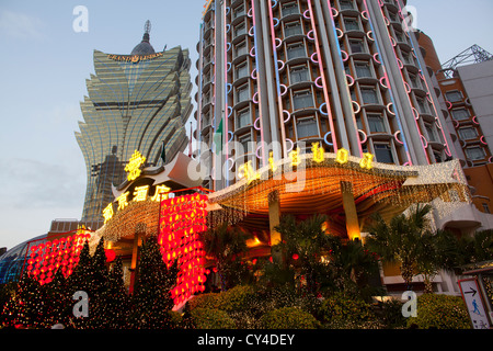 Casino Lisboa de Macao, Chine Banque D'Images