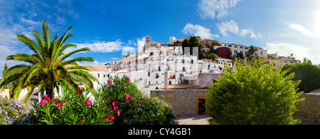 Ibiza, Espagne - Panorama de la vieille ville d'Ibiza - Eivissa. Espagne, îles Baléares Banque D'Images