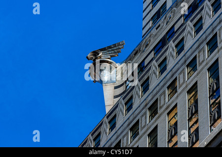 Détail de l'emblématique Chrysler Building à New York district de Manhattan Banque D'Images