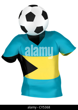 Équipe nationale de soccer de Bahamas . Toutes les équipes Collection . Isolé Banque D'Images