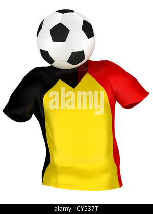 L'Équipe nationale de football de Belgique . Toutes les équipes Collection . Isolé Banque D'Images