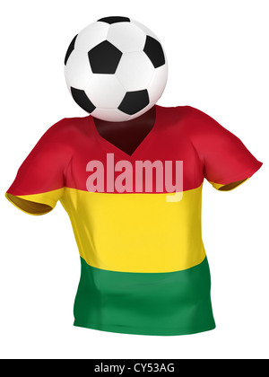 L'Équipe nationale de football de la Bolivie . Toutes les équipes Collection . Isolé Banque D'Images