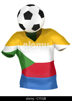 L'Équipe nationale de football des Comores . Toutes les équipes Collection . Isolé Banque D'Images