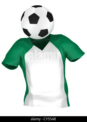 L'Équipe nationale de football du Nigeria . Toutes les équipes Collection . Isolé Banque D'Images