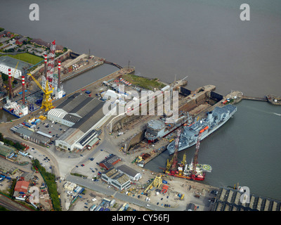 Chantier Naval Cammell Laird, Birkenhead, Merseyside, North West England, UK Banque D'Images