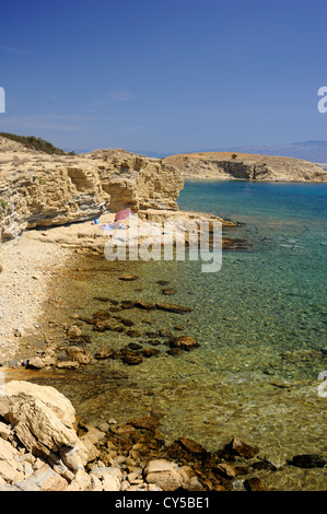 Croatie, Dalmatie, Îles Kvarner, Île de Rab, Lopar, Saint-Marin Banque D'Images