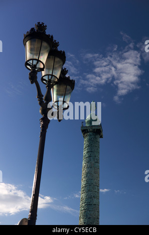 La colonne Vendôme, Place Vendôme, Paris France Banque D'Images