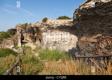 Ruines de la ville de Tusculum sur l'Tuscolo Hill au sud de Rome Banque D'Images
