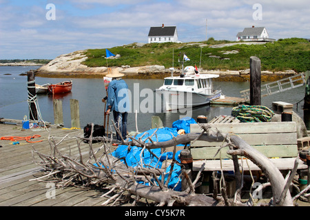 Canada Nouvelle-Écosse Halifax Côte Atlantique Peggy's Cove Provinces Maritimes Banque D'Images