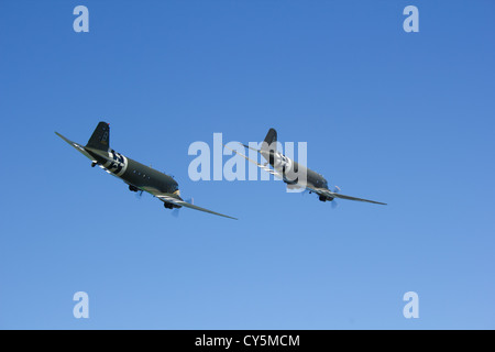 Avions à meeting aérien de Duxford, Cambridegshire Banque D'Images