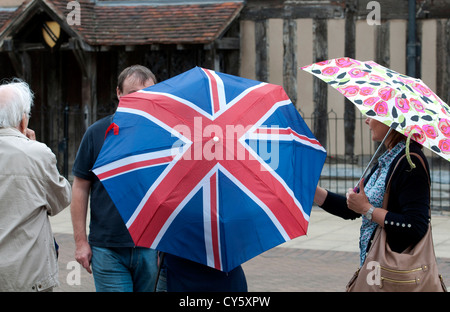 Parapluie Union Jack Banque D'Images