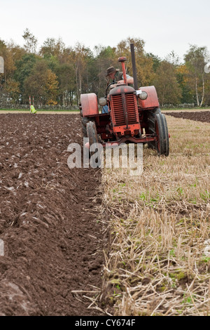 Concours de labour dans le Perthshire, Écosse Banque D'Images