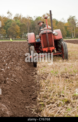 Concours de labour dans le Perthshire, Écosse Banque D'Images